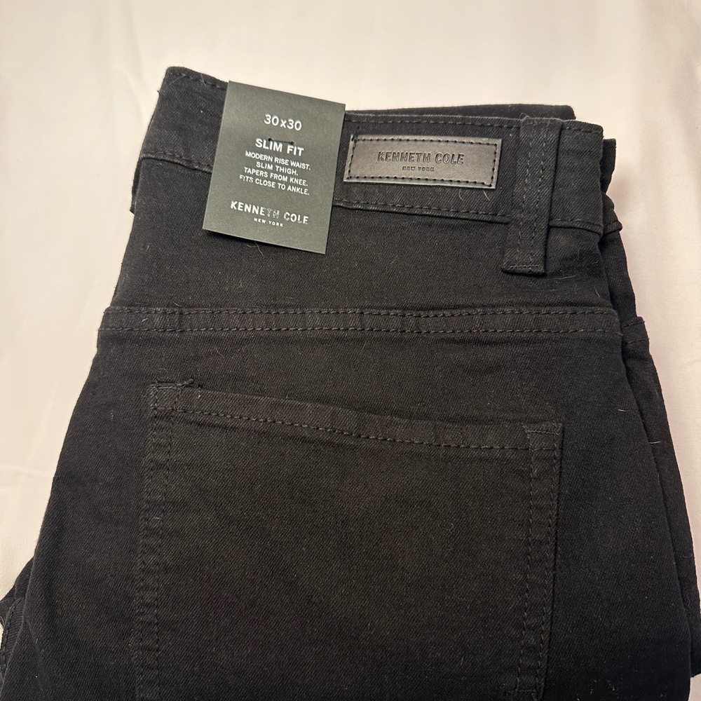 NWT - Kenneth Cole Black Slim Fit Men's Jeans